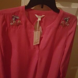 Hot Fuchsia Candies long sleeve blouse